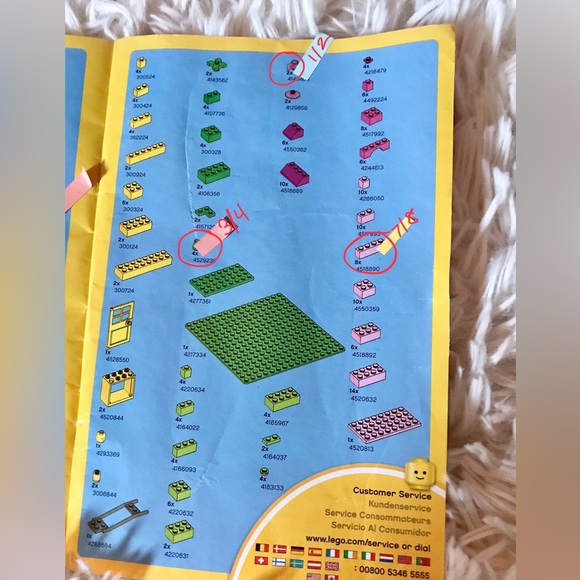 6 Missing Pcs LEGO 5560 Retired Large Pink Brick Box Bricks And More Set Horse - Picture 7 of 12